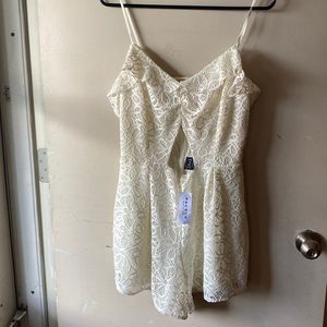 PacSun white jumpsuit size L